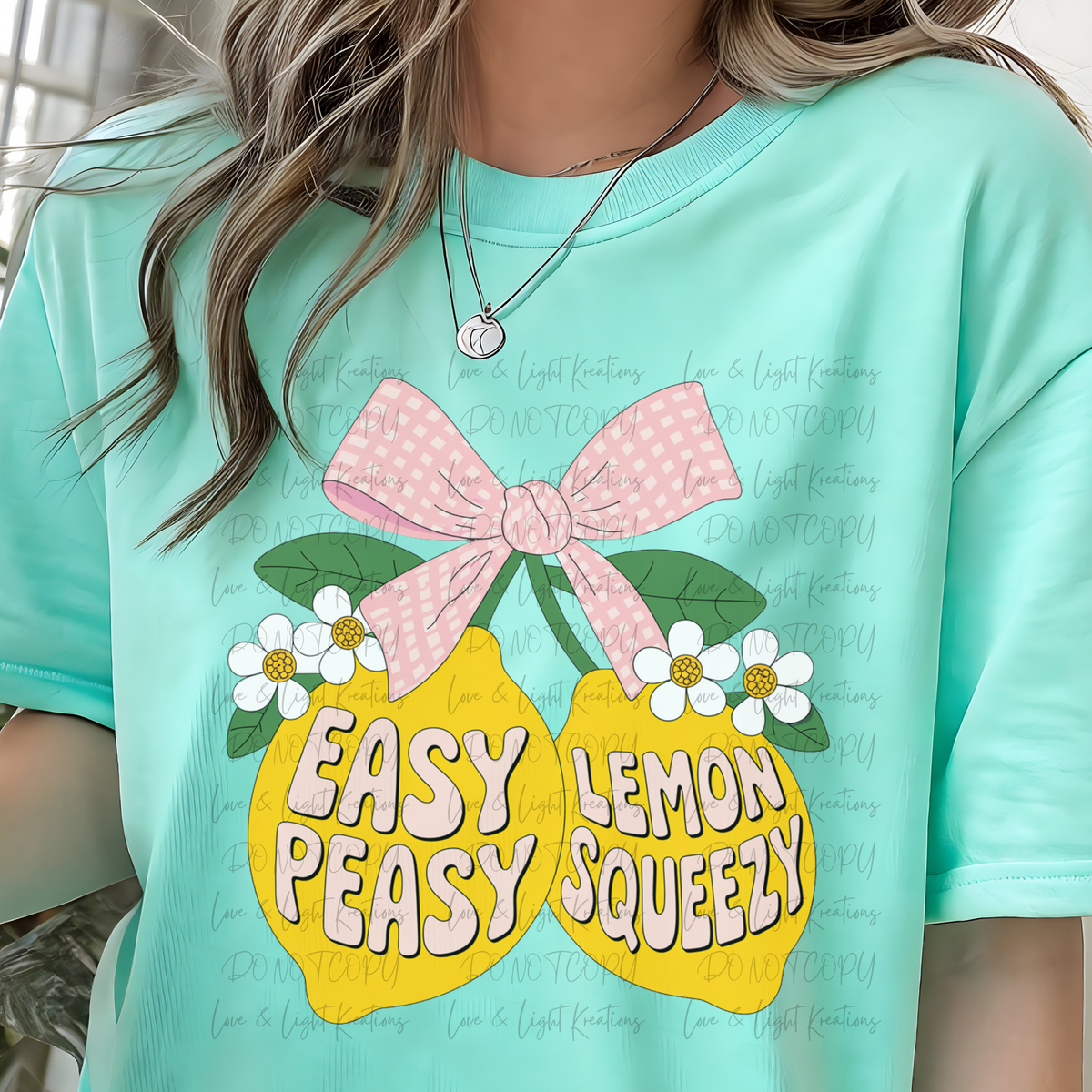Easy Peasy Lemon Squeezy Lemons Pink Bow