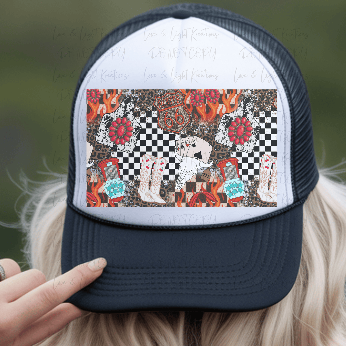 Edgy Western Hat Background