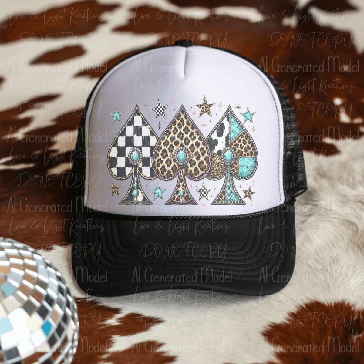 Edgy Western pattern Spades