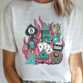 Edgy Western with Teal Elements and Pink Flames