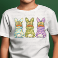 Egg Hunter Paint Stroke Easter Bunnies with Trucker Hats