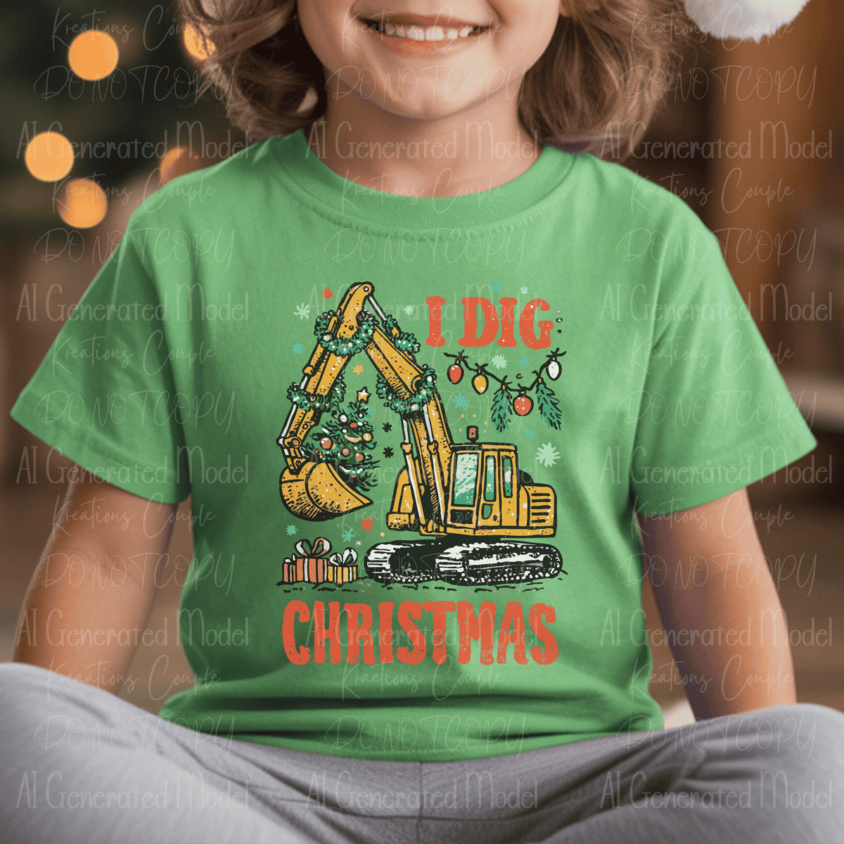 Excavator Christmas