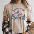 Faith Can Move Mountains Watercolor Mountains