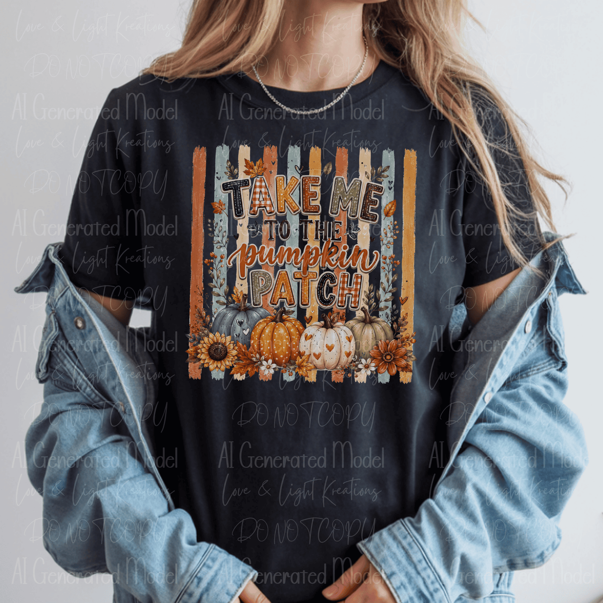 Fall Take Me to the Pumpkin Patch Pumpkins and Stripes