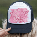 Faux Glitter Pink Leopard Print Hat Background