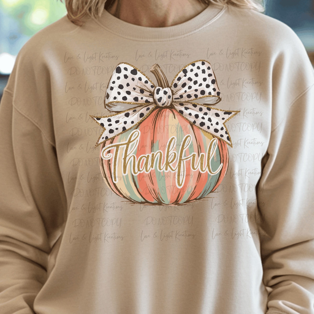 Faux Glitter Polk Dot Bow Pumpkin