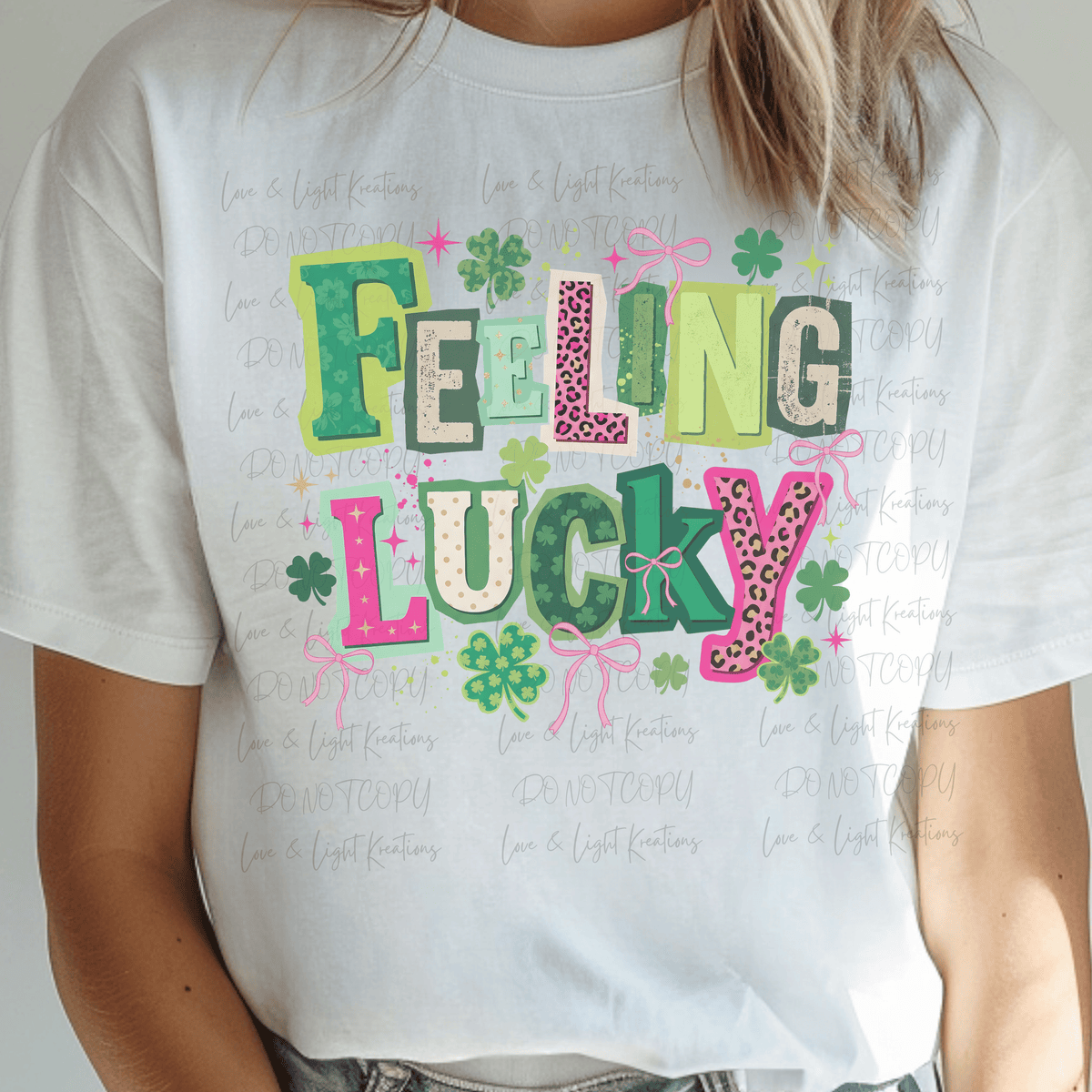 Feeling Lucky in Magazine Letters with Coquette Bows