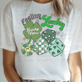 Feeling Lucky with Smiley Flower and Dice