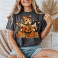 Faux Embriodered Kitten on Pumpkin
