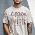 Fishin and Free with Fishing Pole and Lures