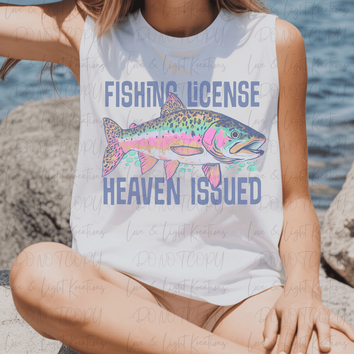 Fishing License Heaven Issued with Rainbow Trout