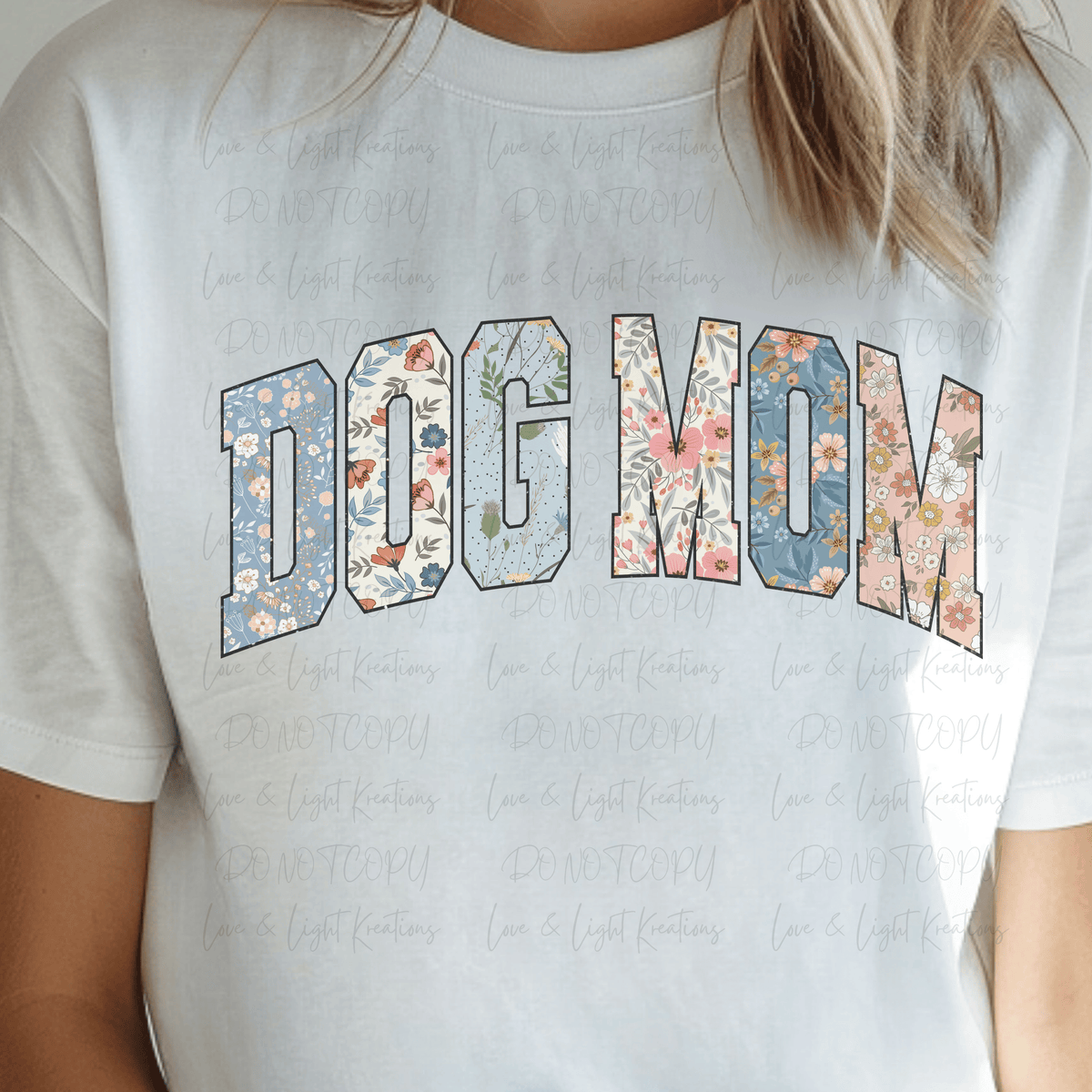 Floral Arched Dog Mom