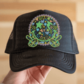 Floral Green Peace Sign Smiley Face