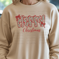 Floral and Red Merry Christmas