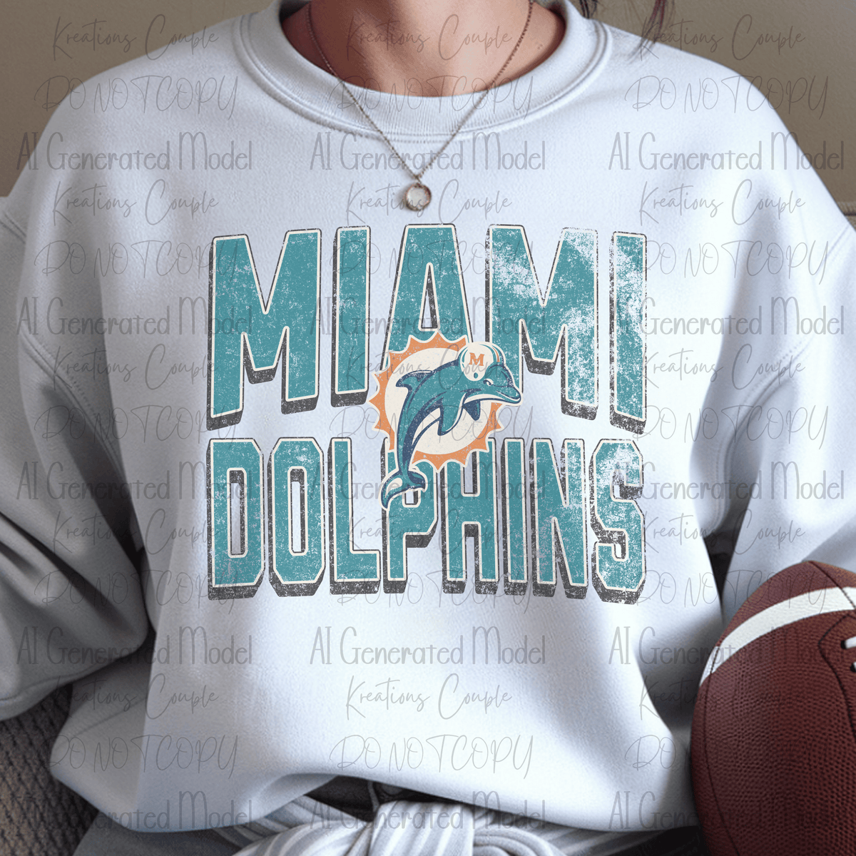 Football Aqua and Orange Nation