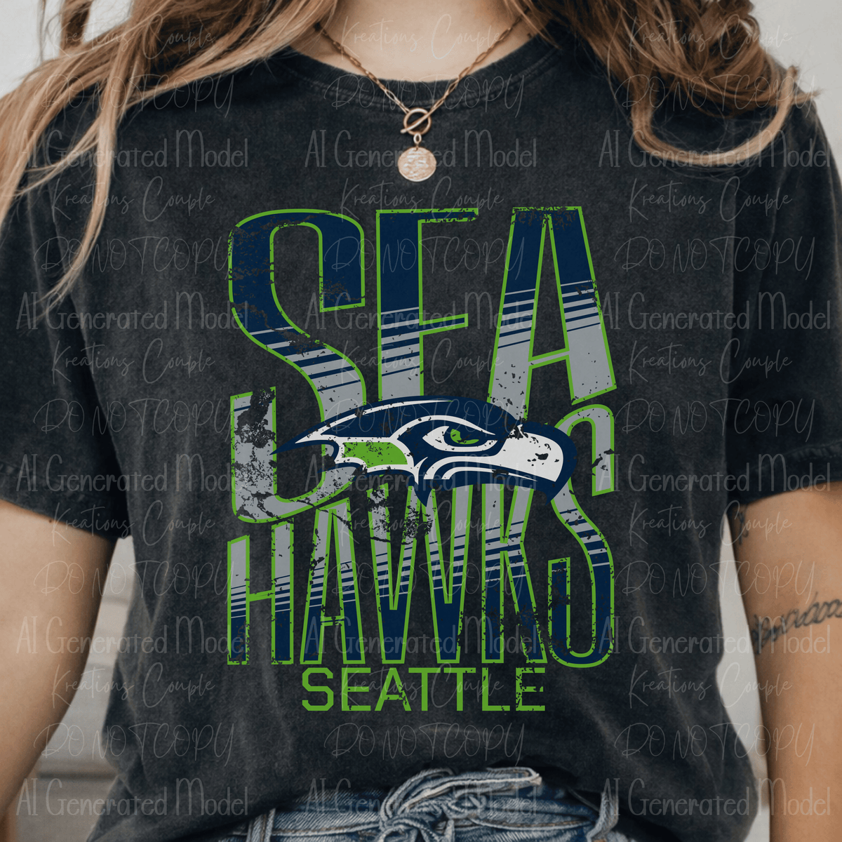 Football Blue and Green