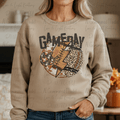 Football Game Day Helmet and Football Patterned