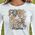 Preppy Patterned Football Mama