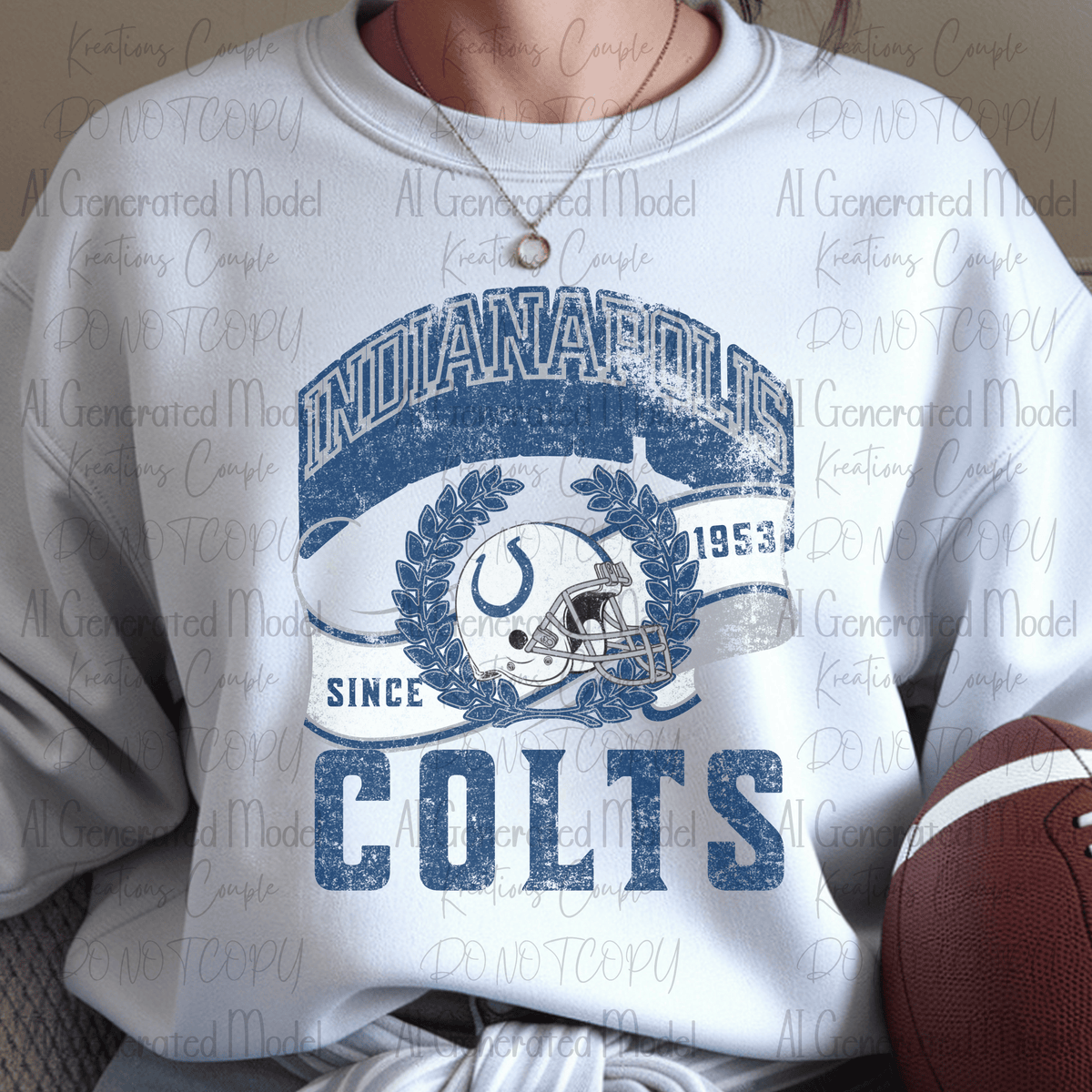 Football Navy and White Nation
