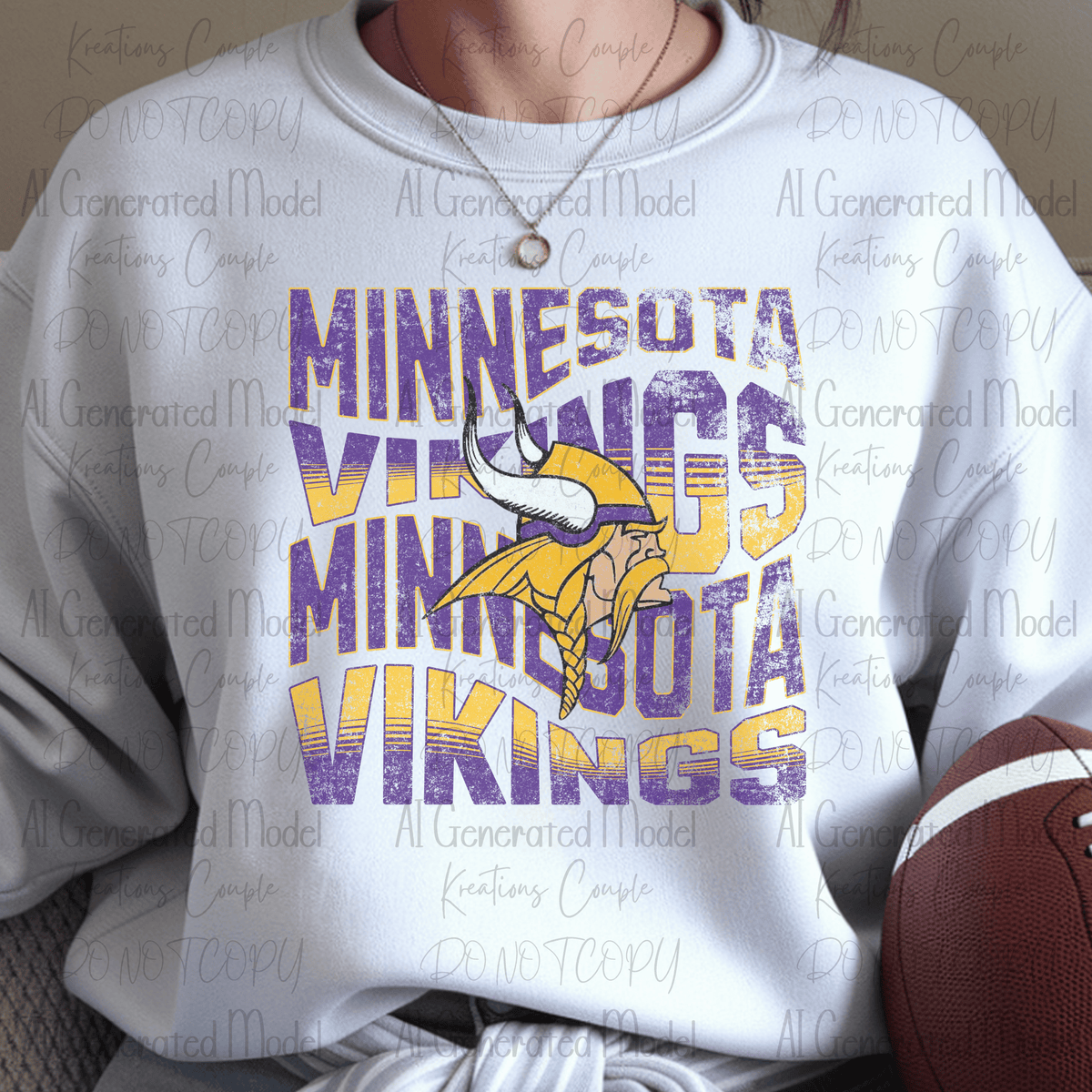 Football Purple and Gold Nation