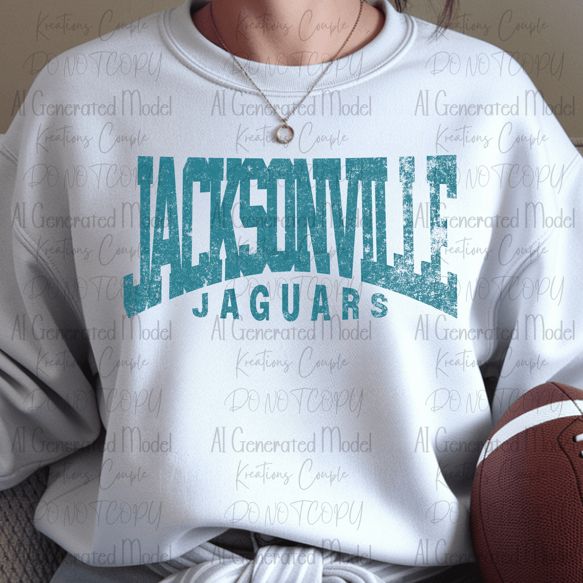 Football Teal and Black Nation