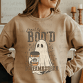 Freshly Boo'd with Steam and Sugar Ghost Holding Coffee