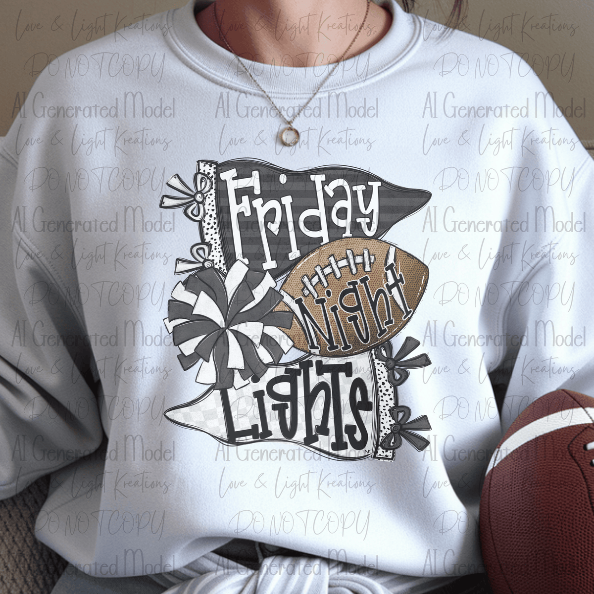 Friday Night Lights Black an White
