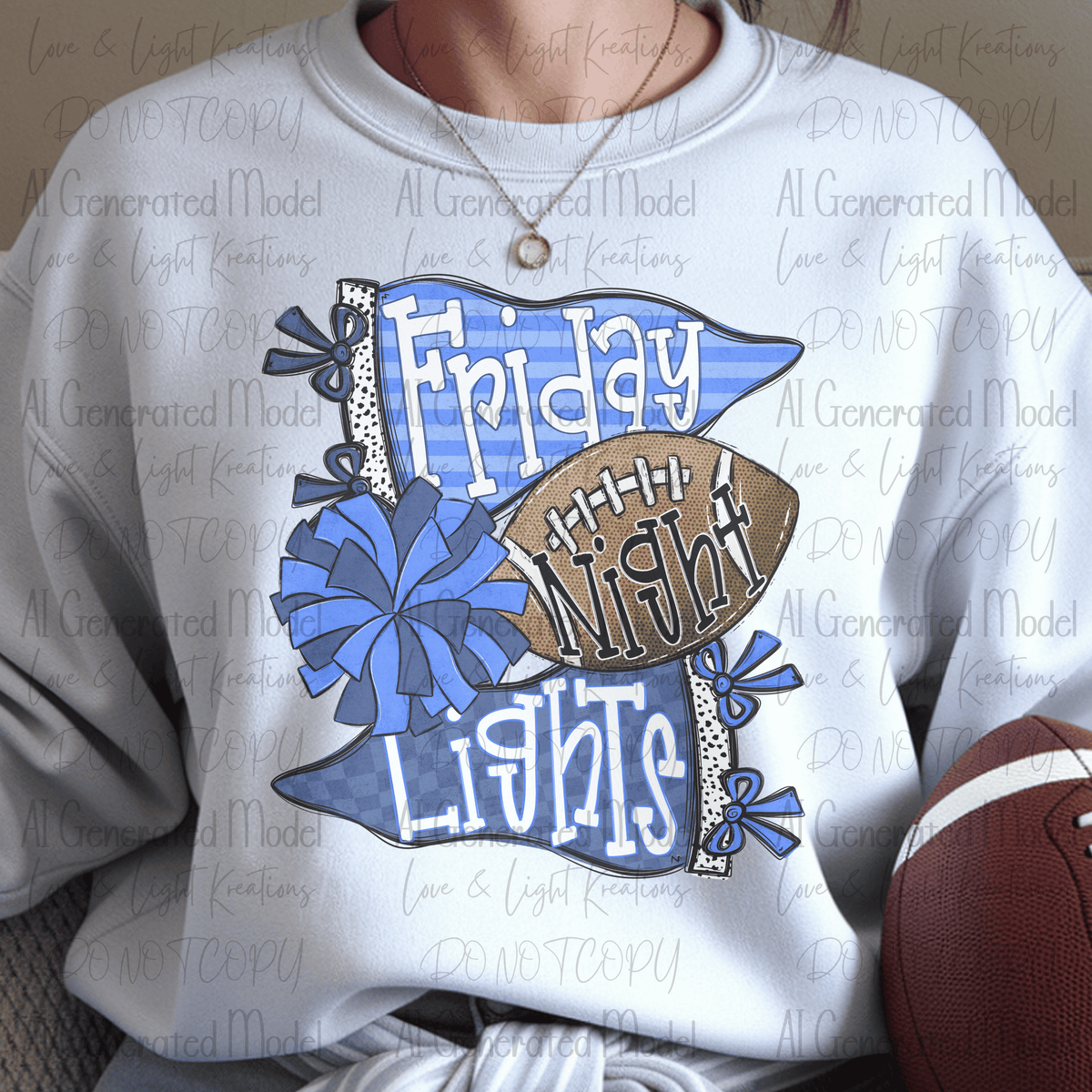 Friday Night Lights Carolina Blue and Navy