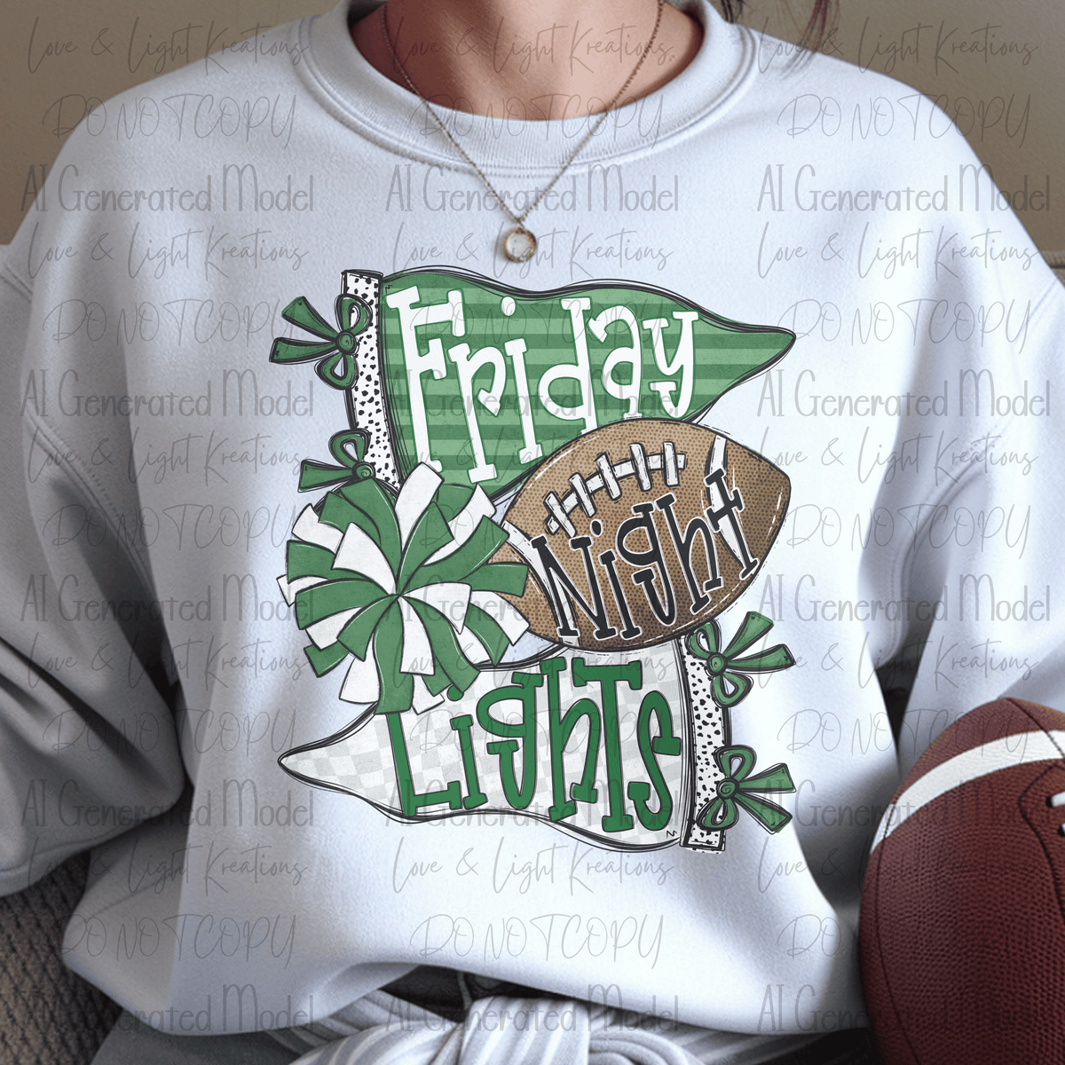 Friday Night Lights Green and White