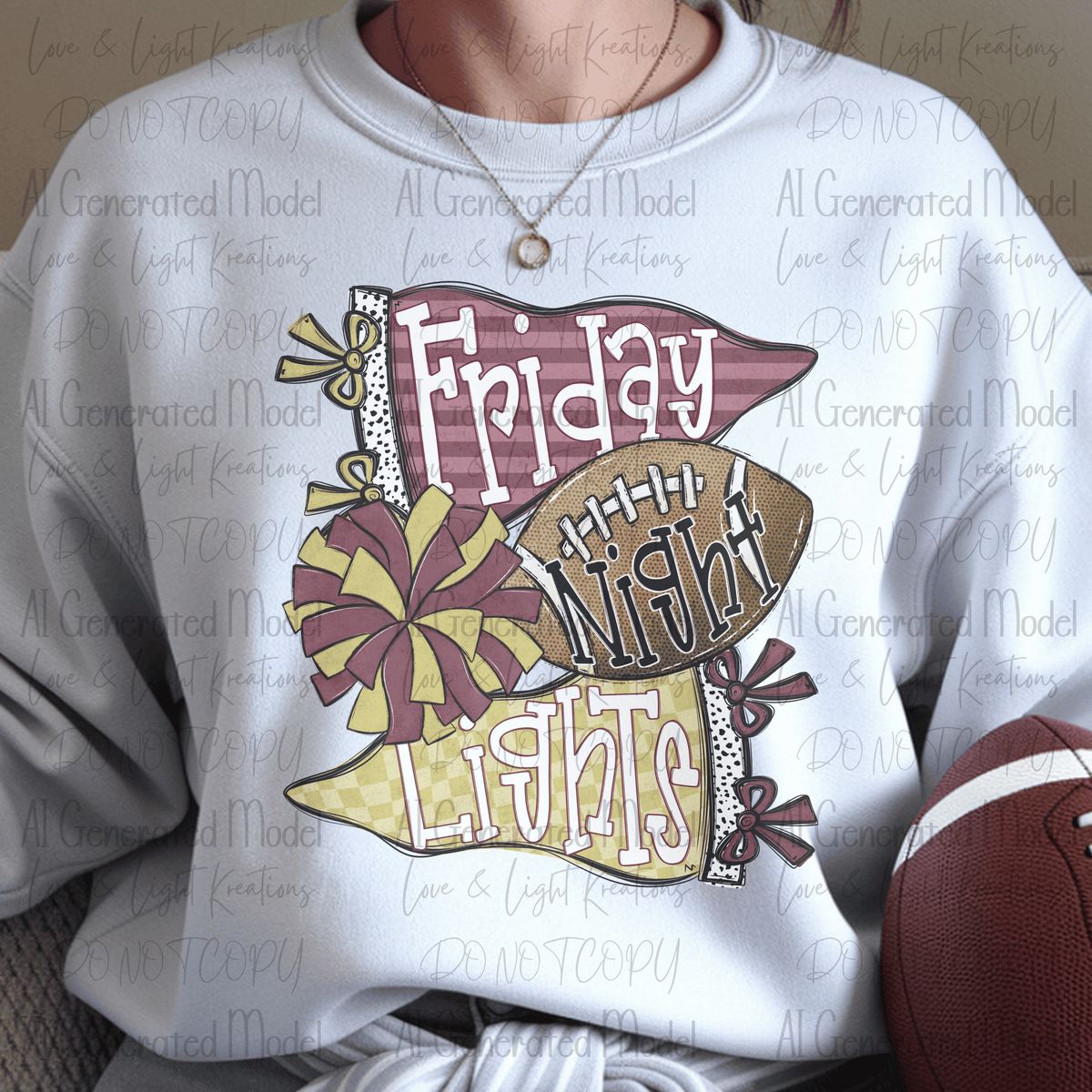 Friday Night Lights Maroon and Gold
