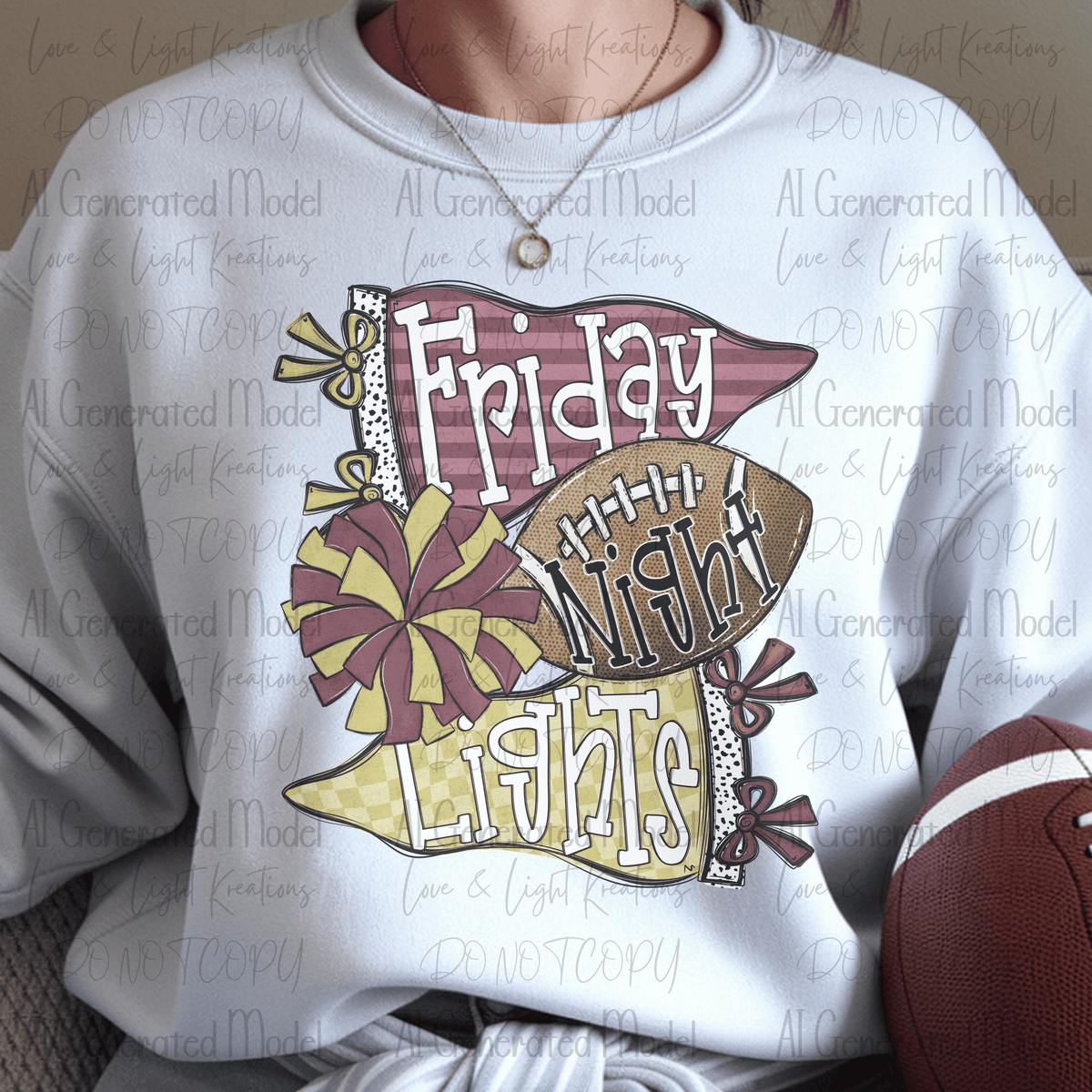 Friday Night Lights Maroon and Gold