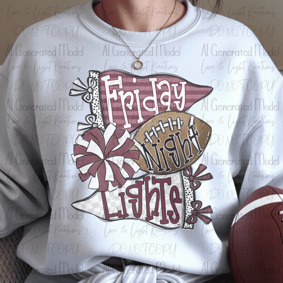 Friday Night Lights Maroon and White