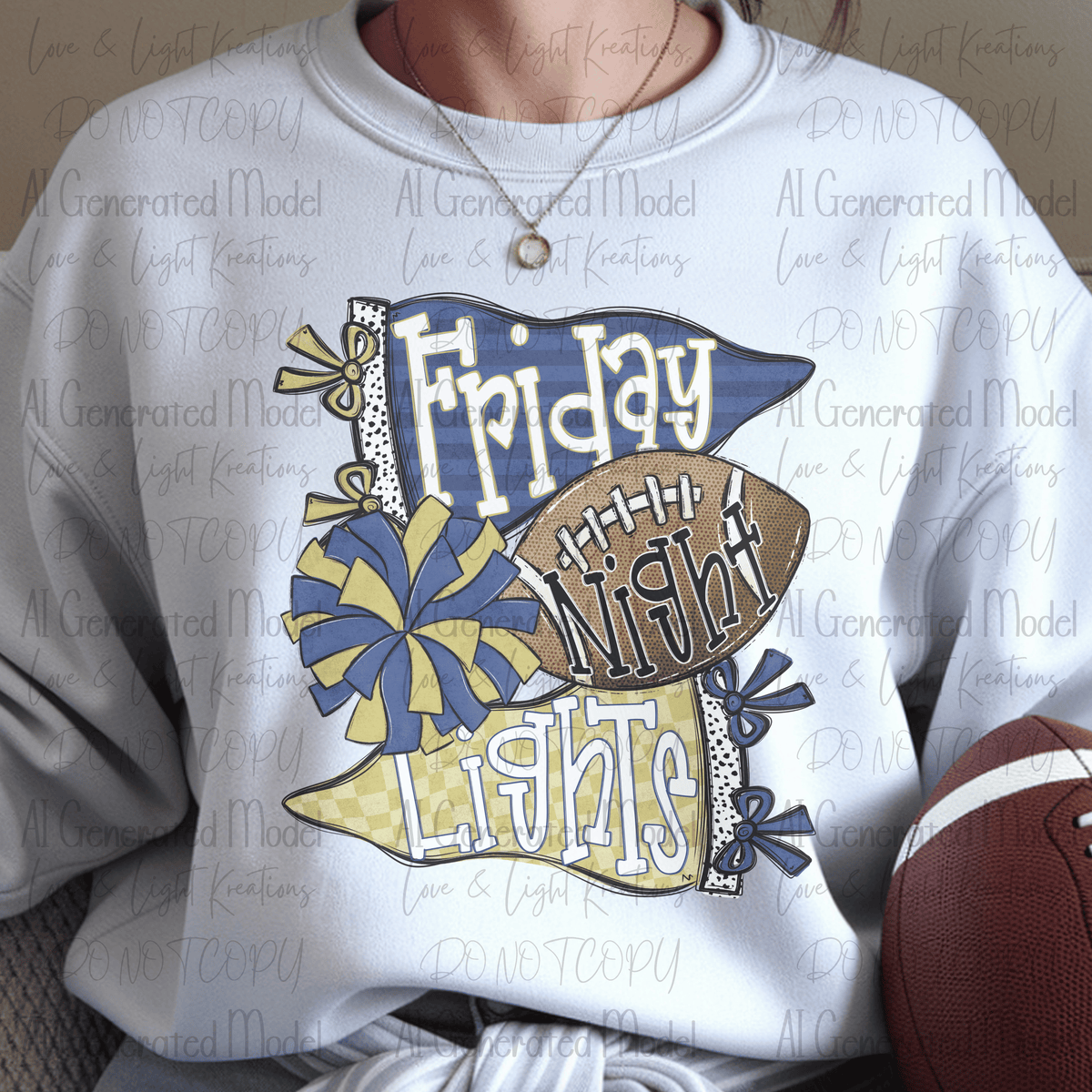 Friday Night Lights Navy and Gold