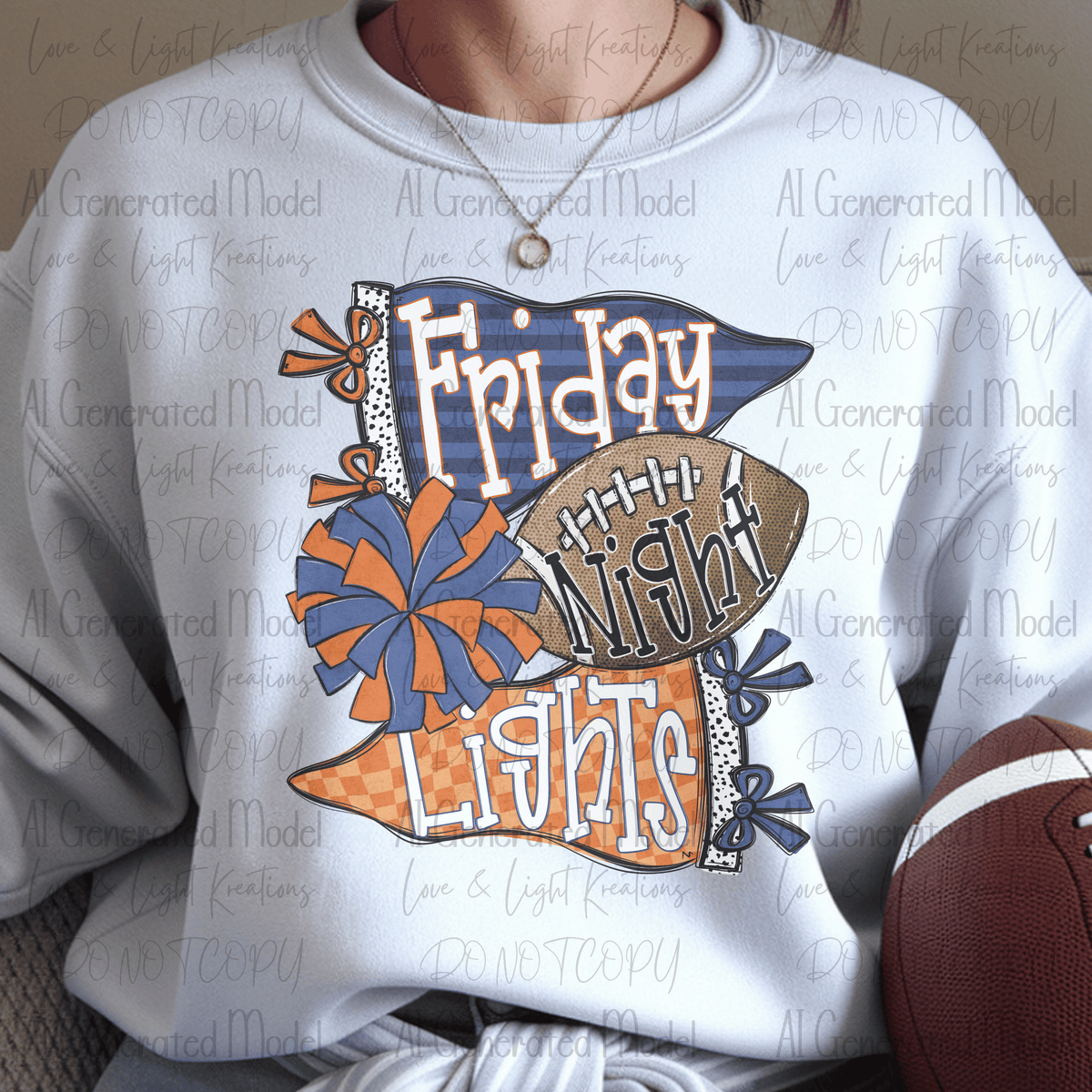 Friday Night Lights Navy and Orange