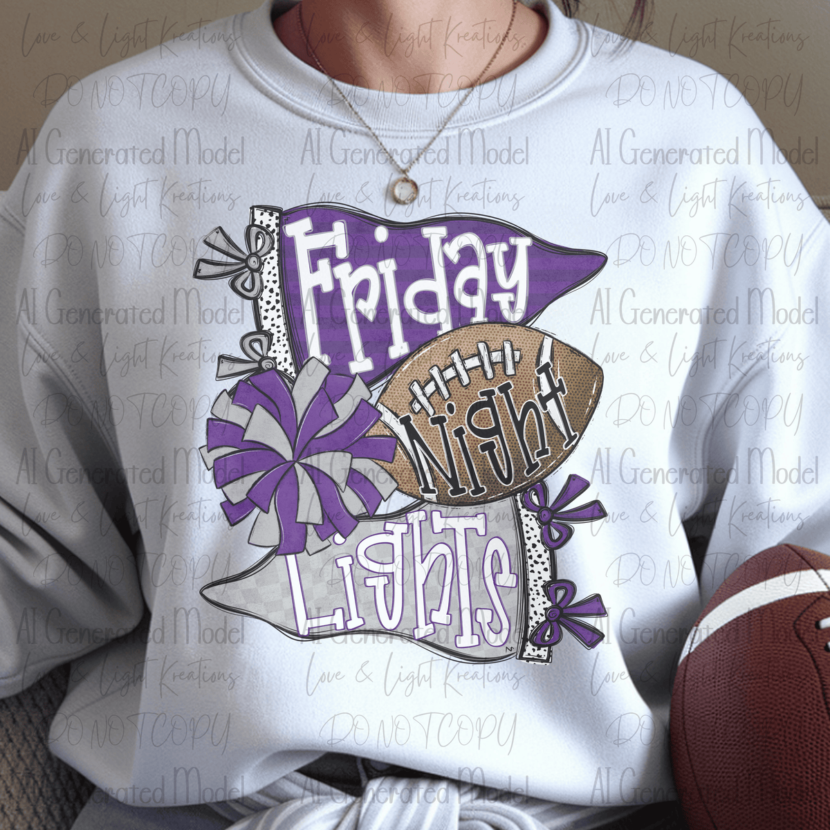 Friday Night Lights Purple and Silver