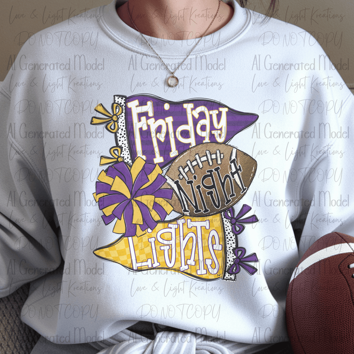 Friday Night Lights Purple and Yellow