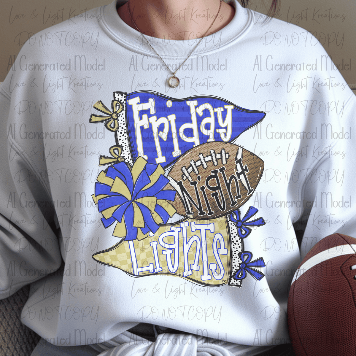 Friday Night Lights Royal and Gold