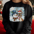 Funny Snowman and Reindeer