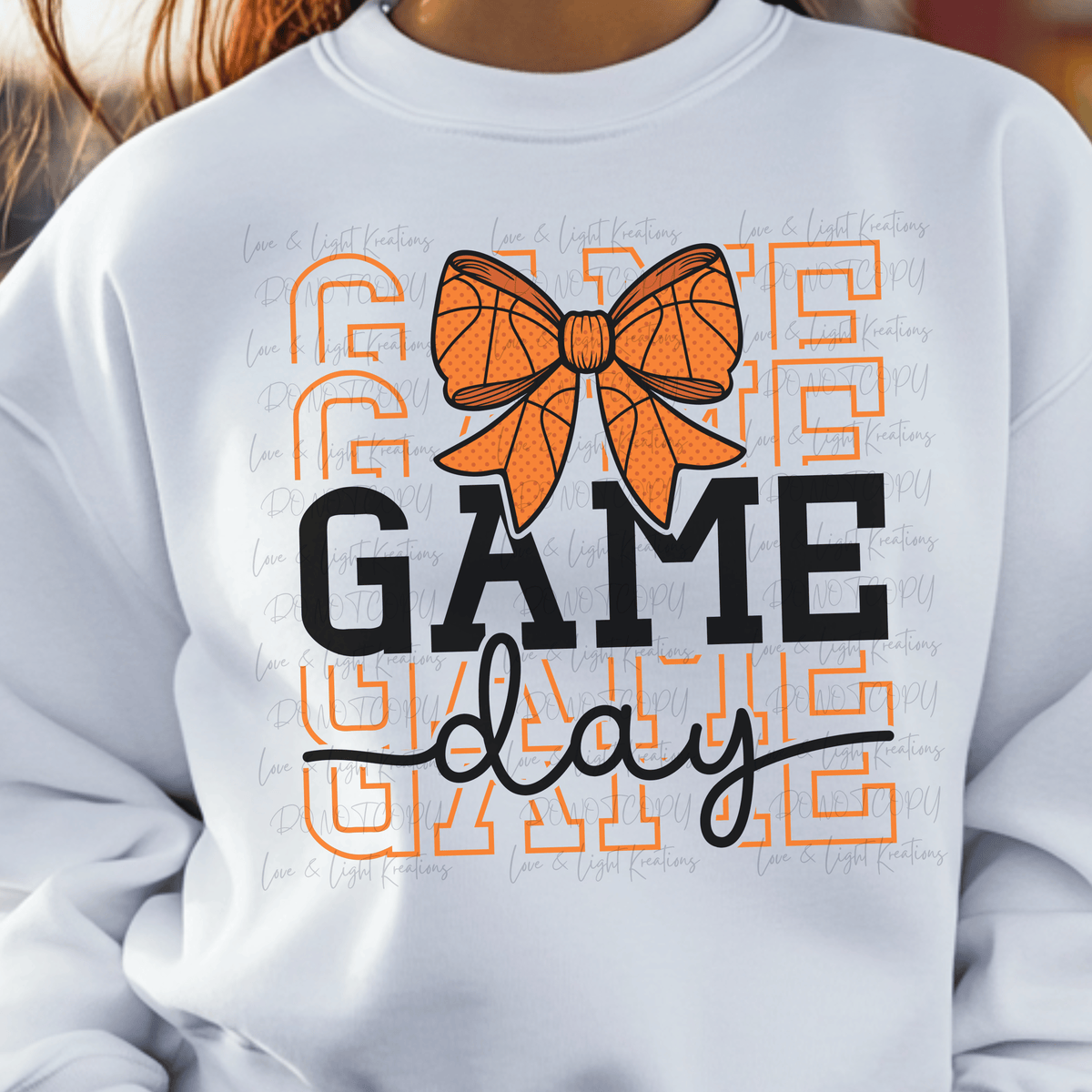 Game Day Basketball Coquette Bow