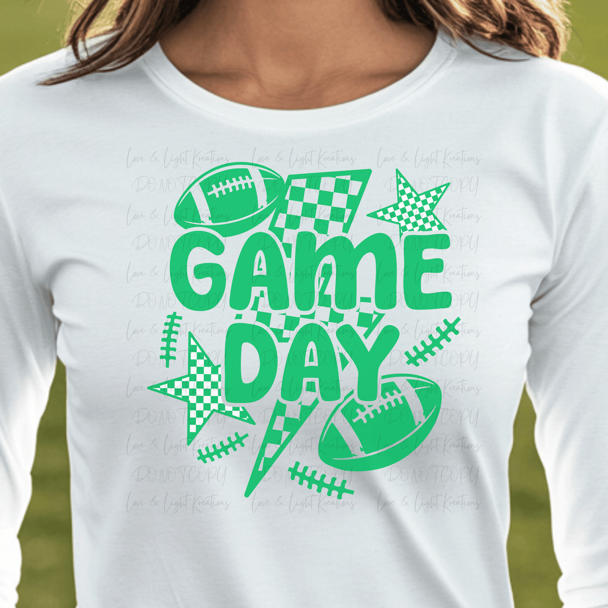 Game Day Football Green