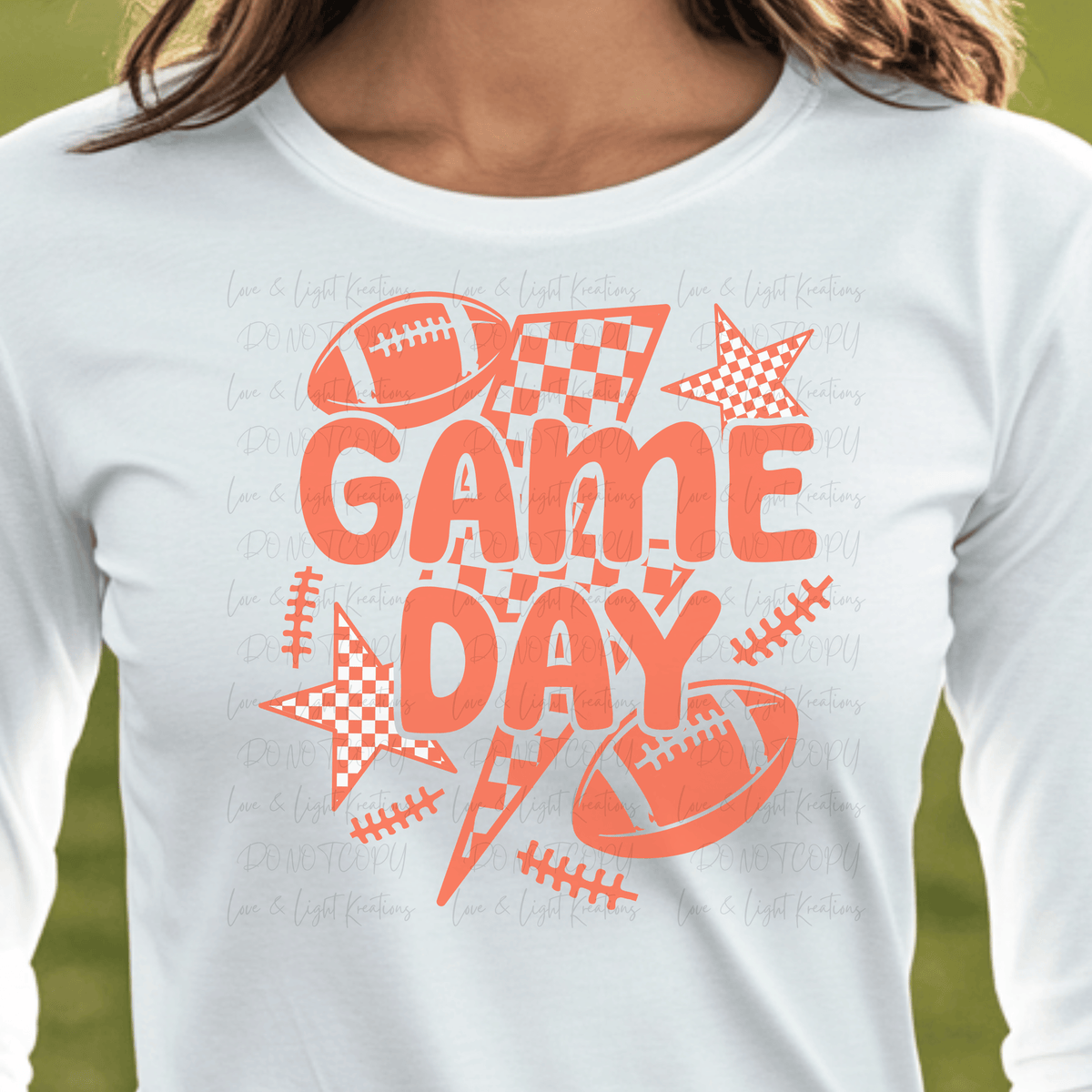 Game Day Football Orange