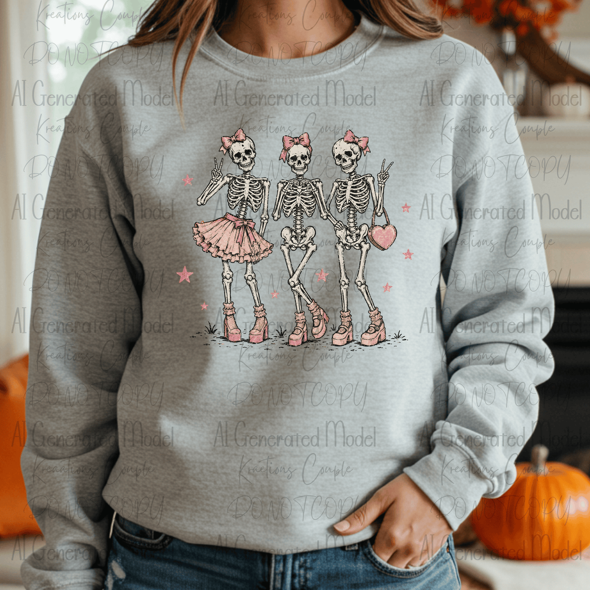 Glamourous Pink Skeletons