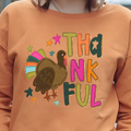 Glitter Color Thankful Turkey