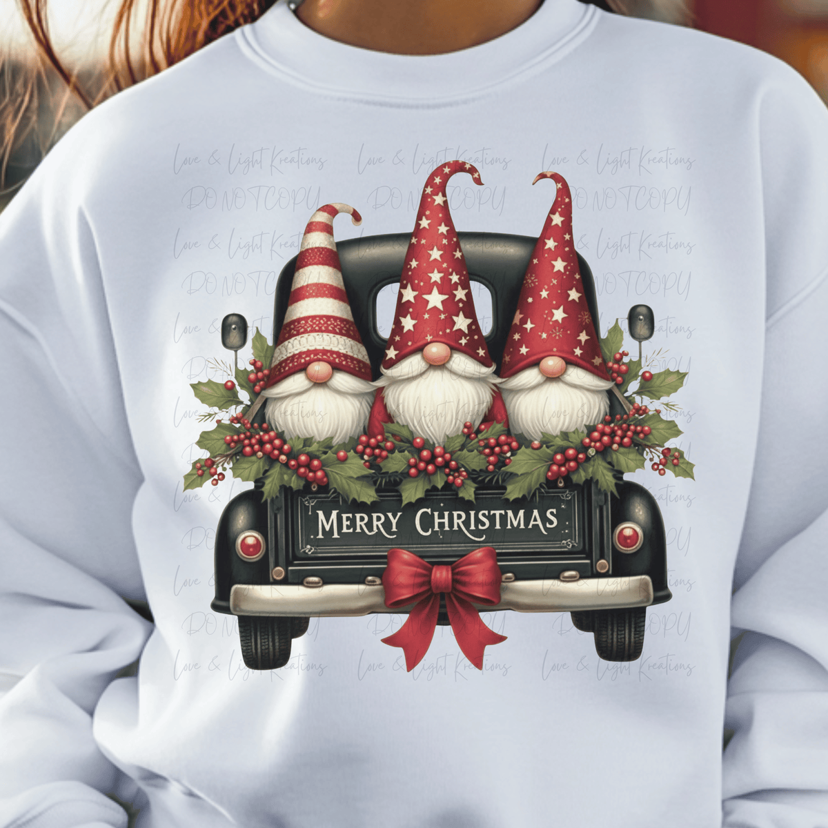 Gnomes with Vintage Black Truck