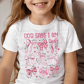 God Says I Am Pink Coquette Bows