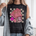 God is Love Pink Instant Camera Distressed Checker