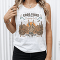 Good Vibes Wild Heart Country Soul Stay Wild Be Kind Western Skeleton with Teal Jewlery