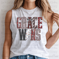 Grace Wins Red and Black Patterns