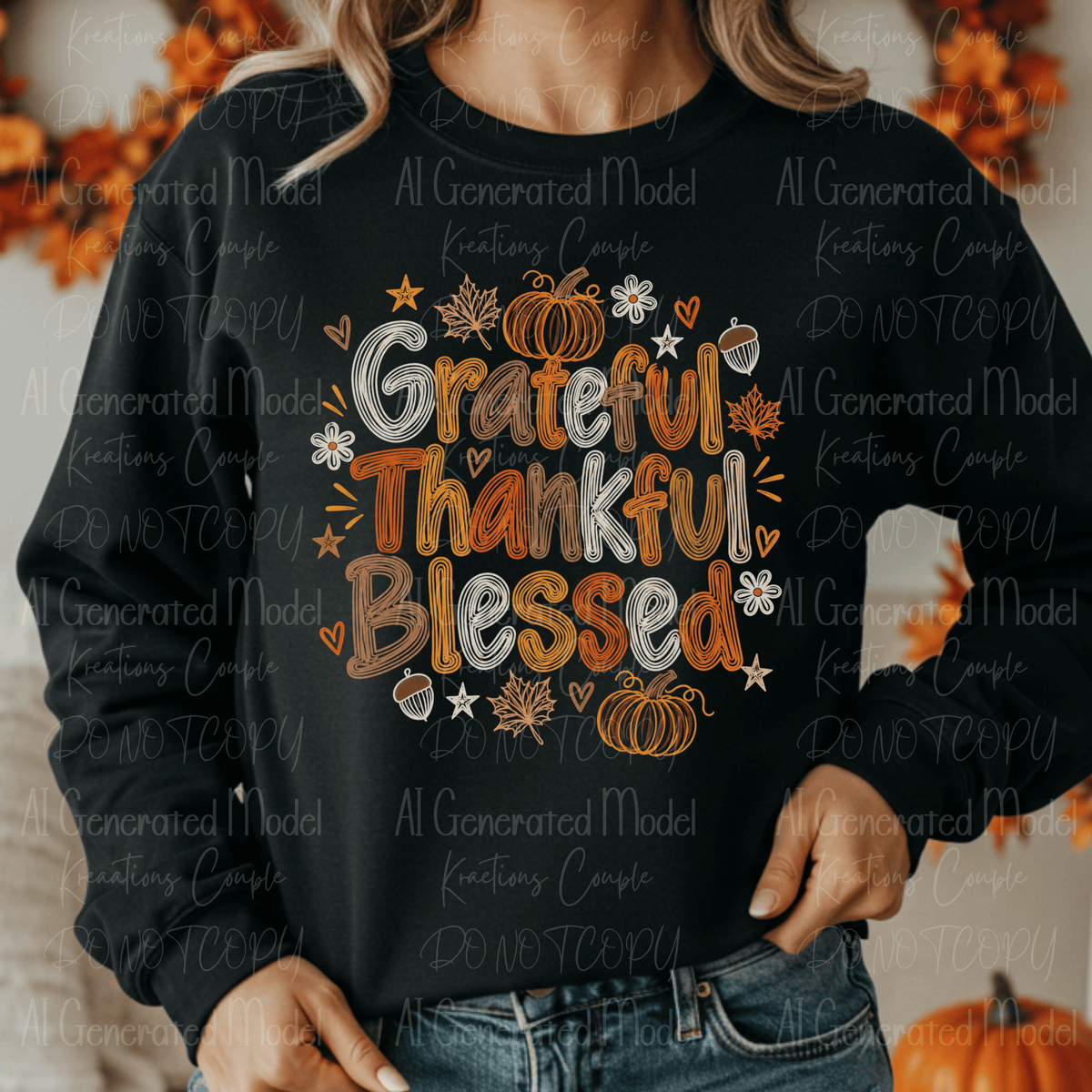 Grateful Thankful Blessed Cozy