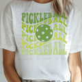 Green Groovy Repeated Pickleball
